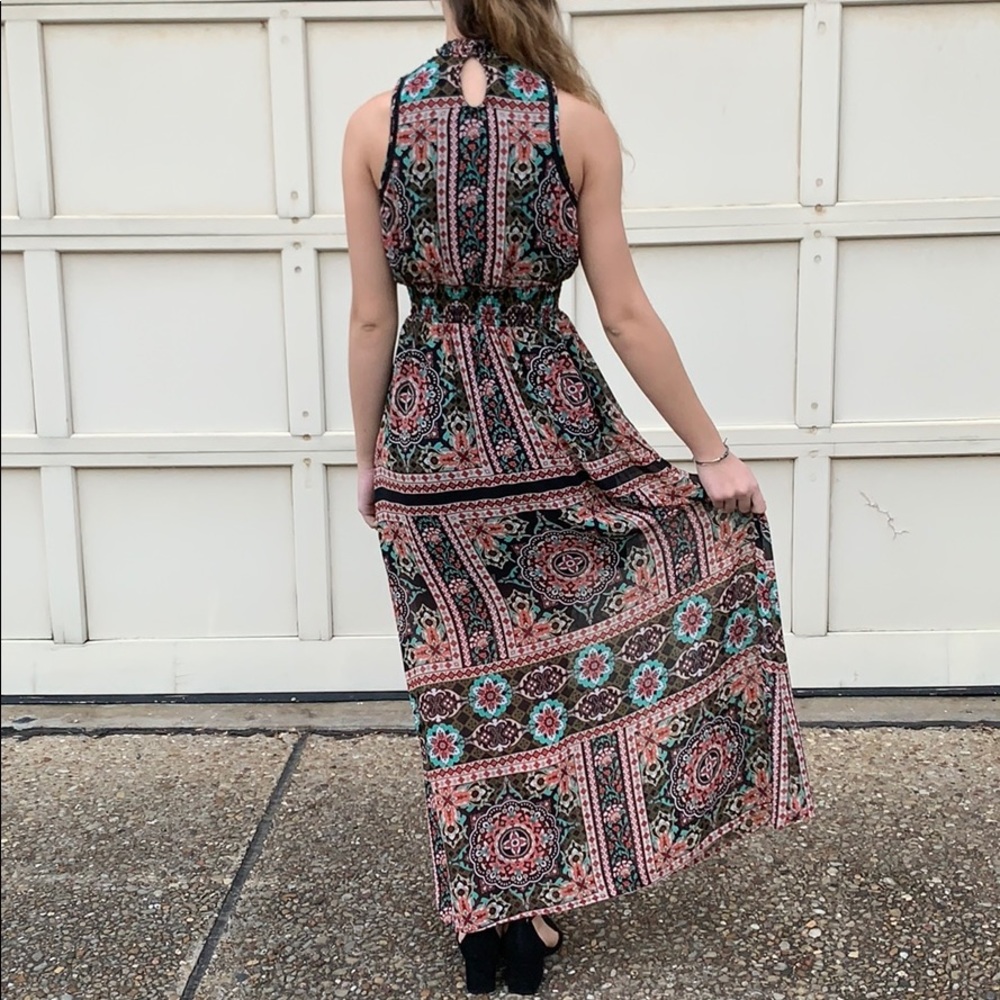 Boho Patterned Maxi Dress